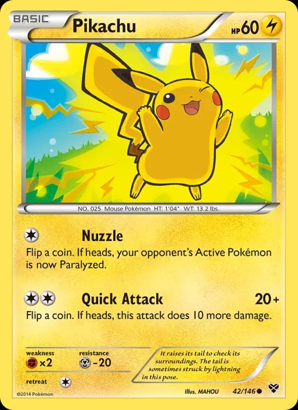 Pikachu XY card