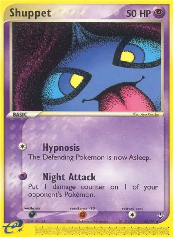 Shuppet EX Dragon card
