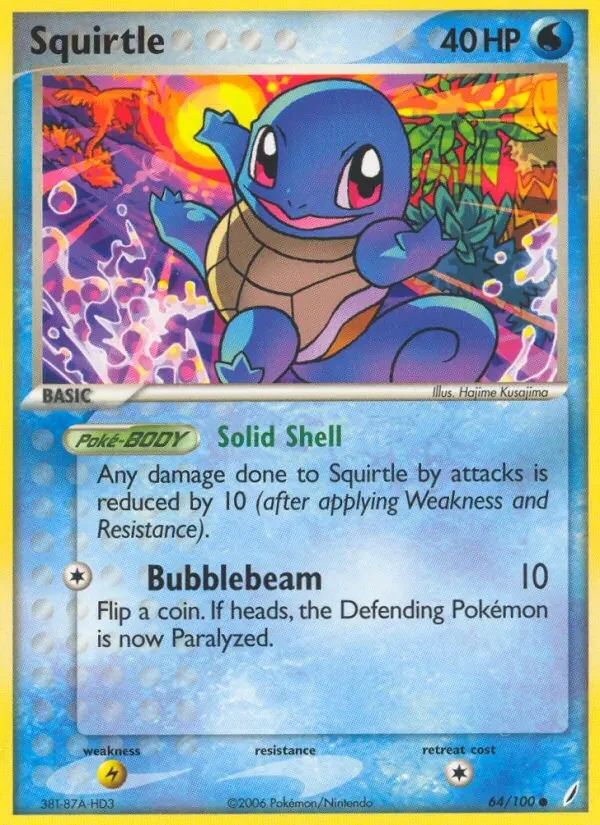 Squirtle EX Crystal Guardians card