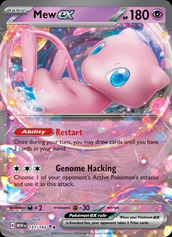 Mew Ex Scarlet & Violet 151 card