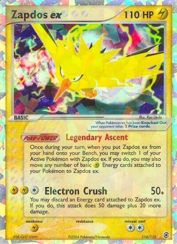 Zapdos EX EX FireRed & LeafGreen card