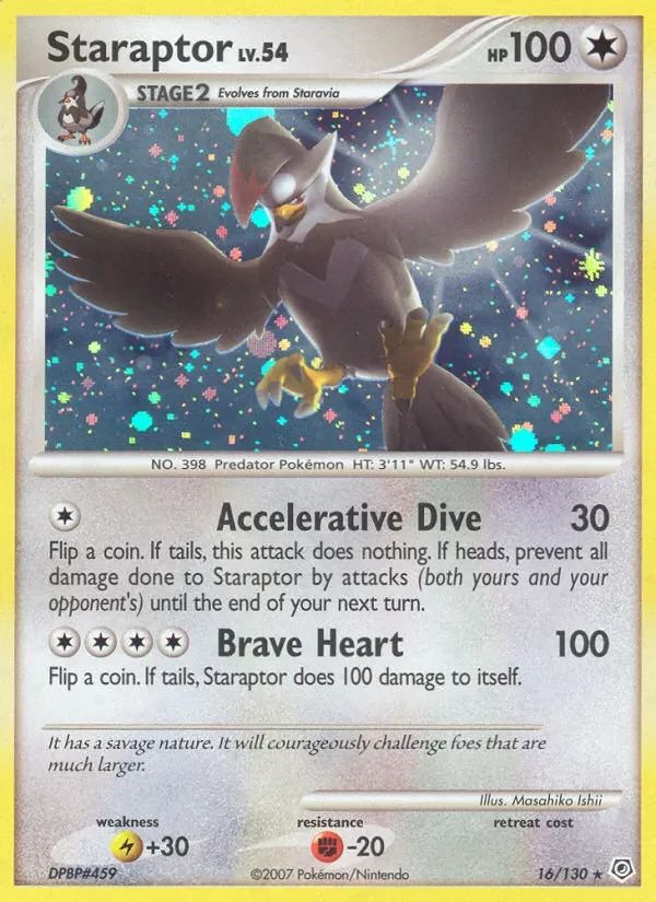 Staraptor Diamond & Pearl card
