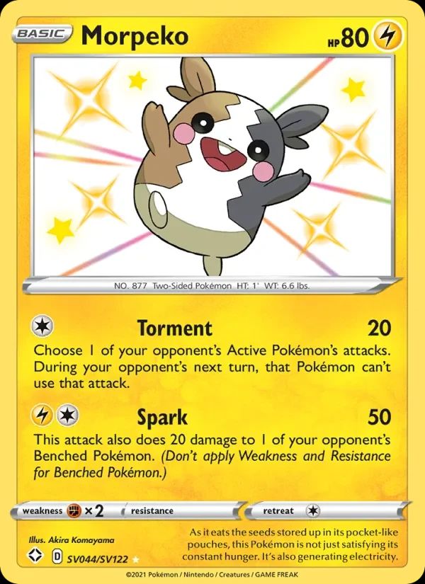 Morpeko Shining Fates card