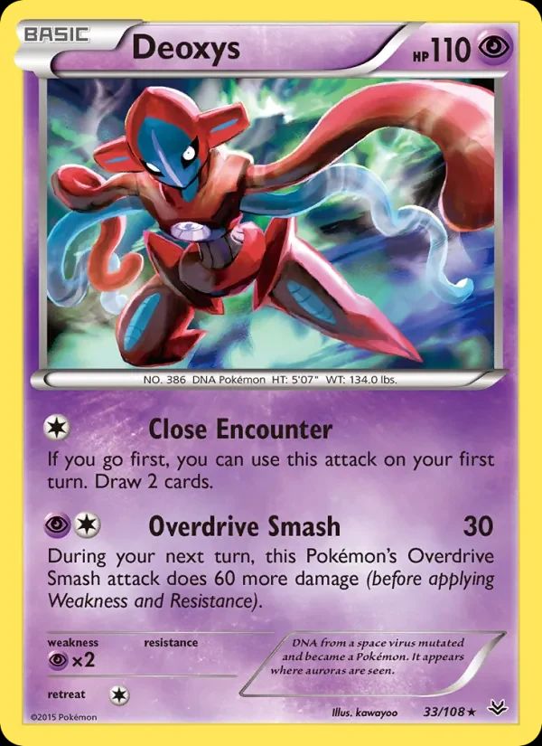 Deoxys Roaring Skies card