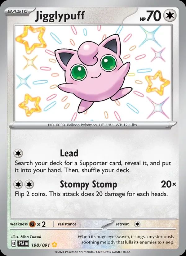 Jigglypuff Paldean Fates card