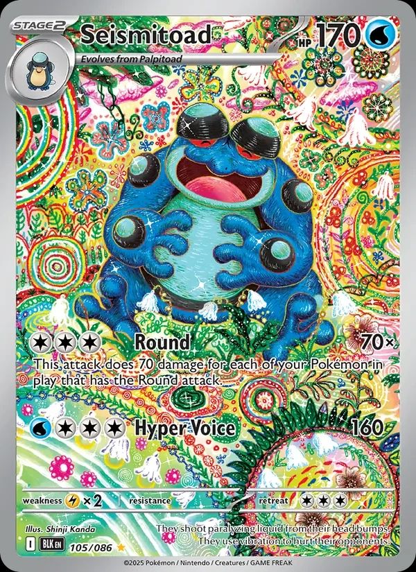 Seismitoad Black Bolt card