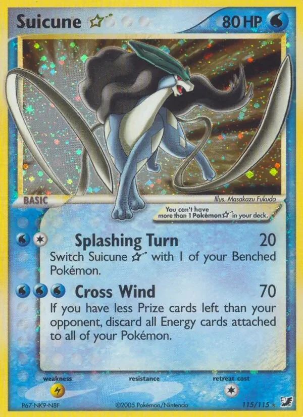 Suicune EX Unseen Forces card