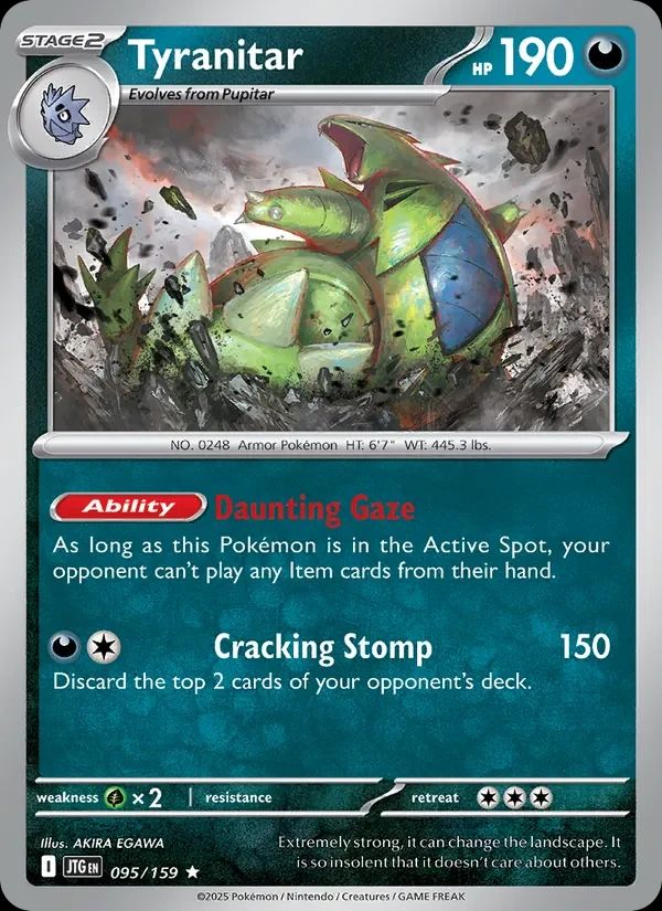 Tyranitar Journey Together card