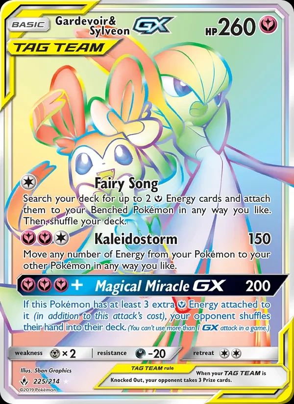 Gardevoir & Sylveon GX Unbroken Bonds card