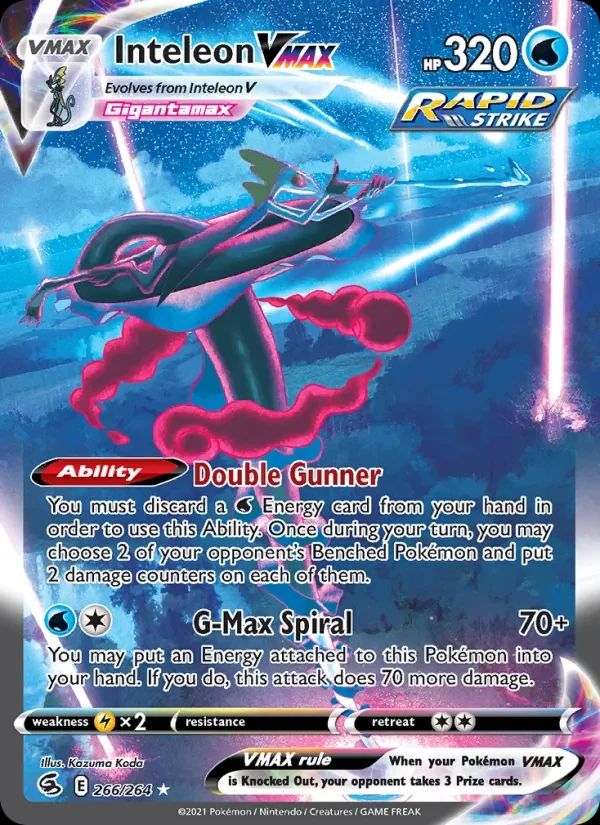 Inteleon VMAX Fusion Strike card