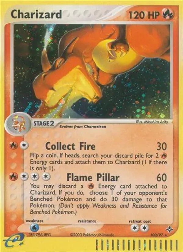 Charizard EX Dragon card