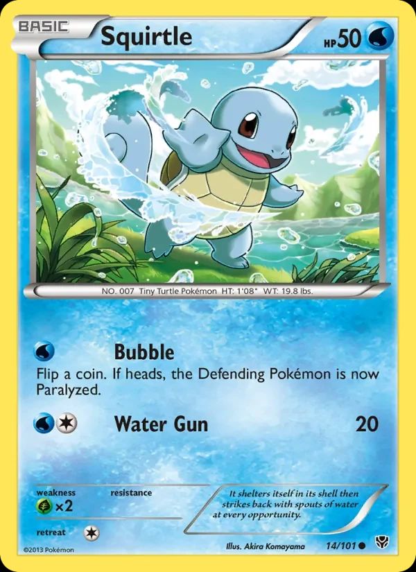 Squirtle Plasma Blast card