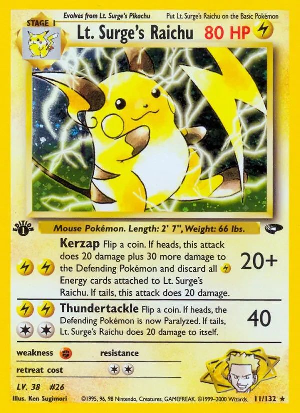 Lt. Surge's Raichu 11