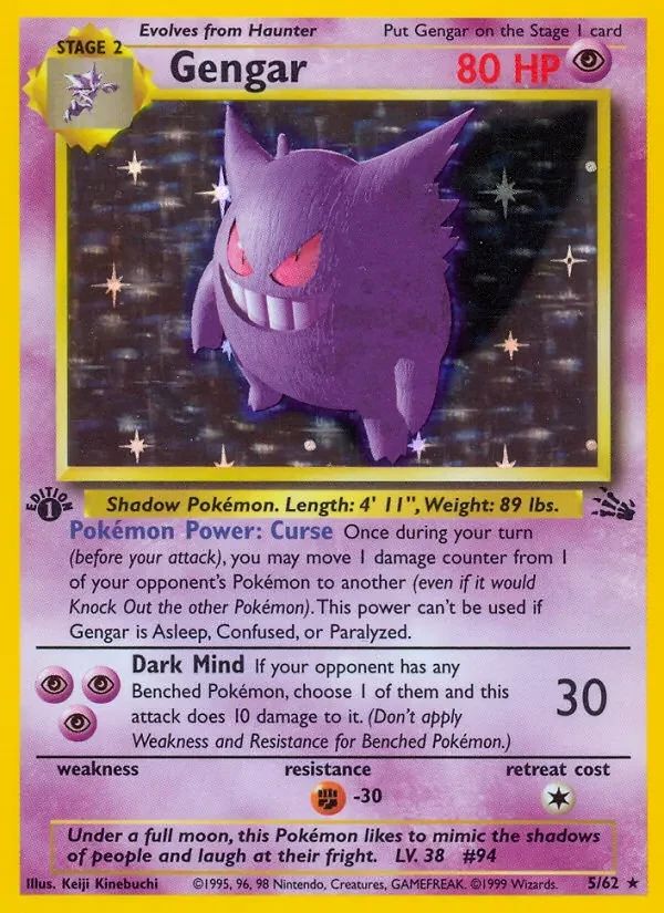 Gengar Fossil card