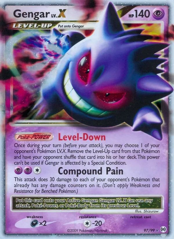 Gengar LV. X Arceus card