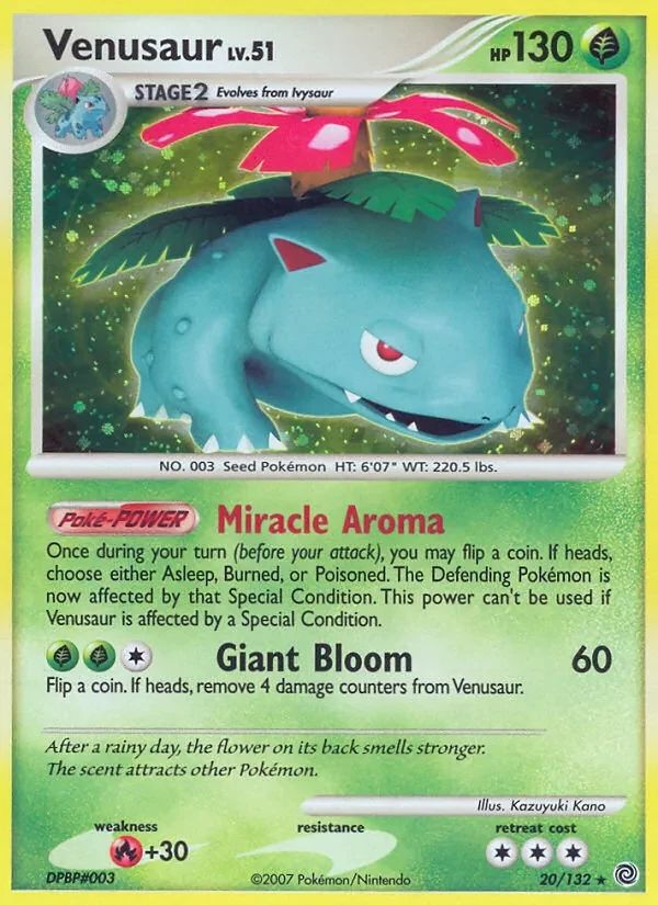 Venusaur Secret Wonders card