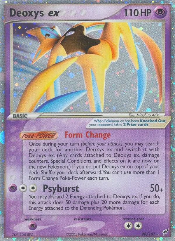 Deoxys EX EX Deoxys card