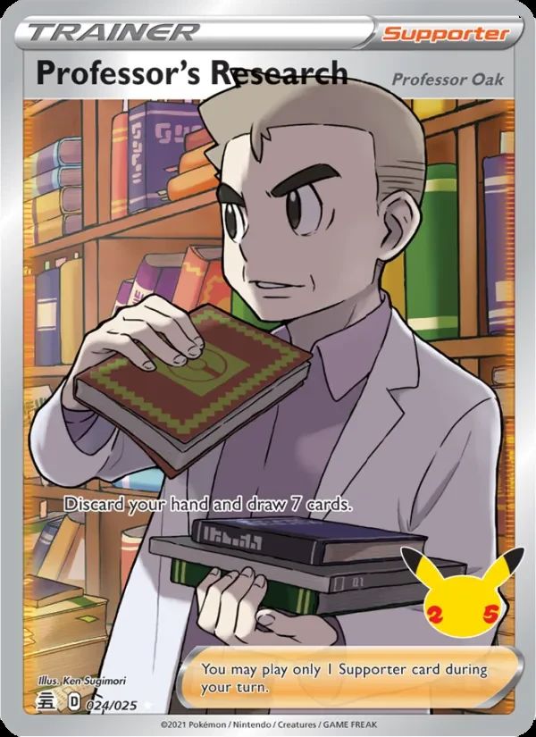 Professor's Research (Professor Oak) Celebrations card