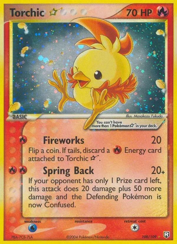 Torchic EX Team Rocket Returns card