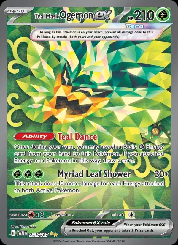 Teal Mask Ogerpon ex Twilight Masquerade card