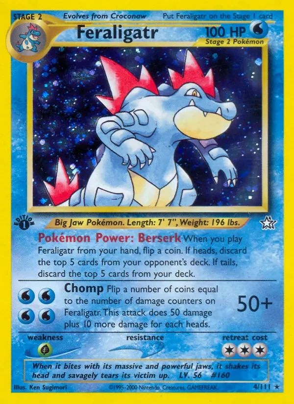 Feraligatr Neo Genesis card