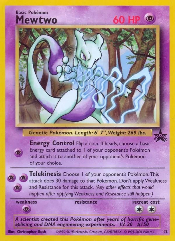 Mewtwo Wizards Black Star Promos card