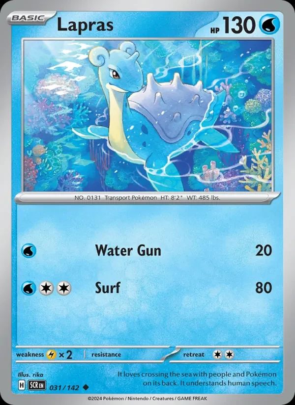 Lapras Stellar Crown card