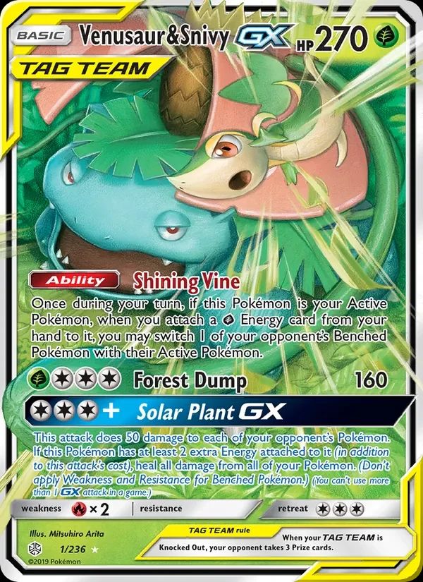 Venusaur & Snivy GX 1