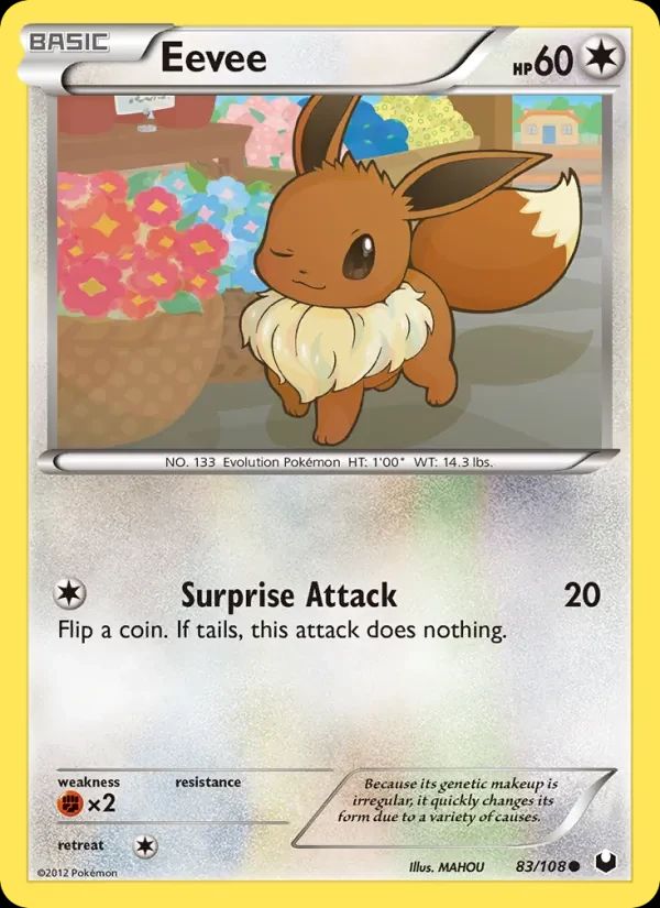 Eevee Dark Explorers card