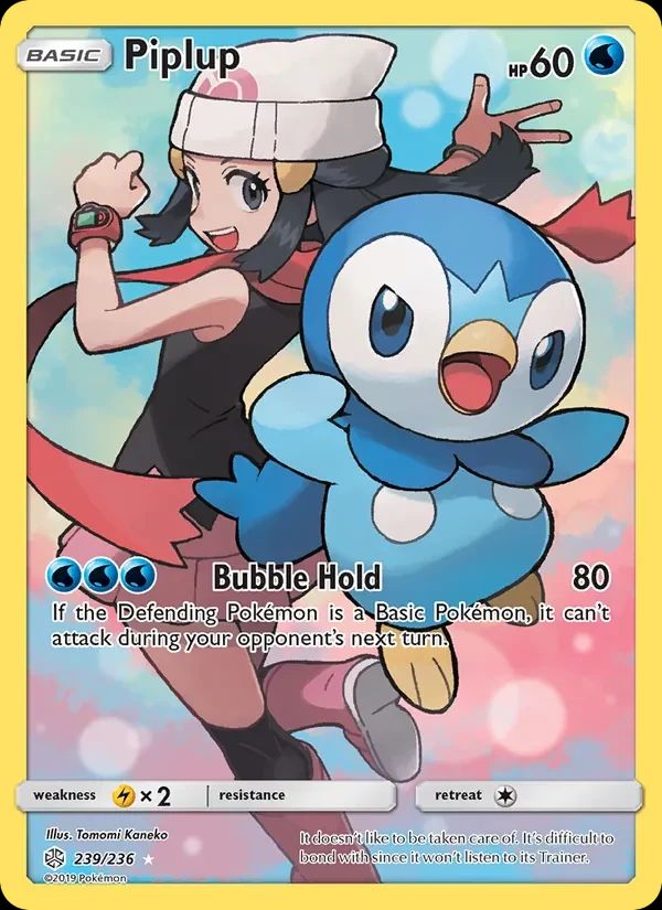 Piplup Cosmic Eclipse card