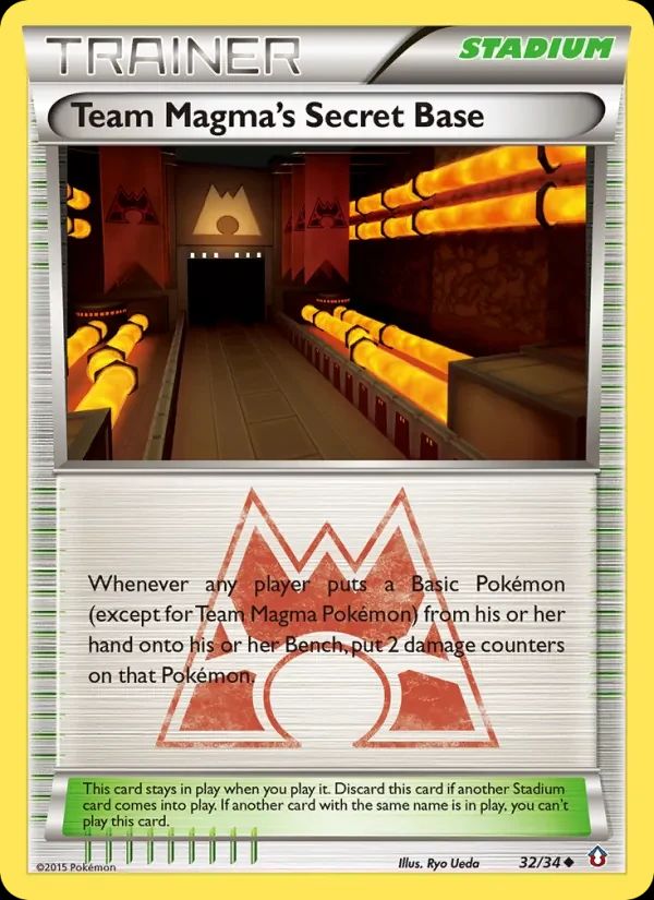 Team Magma's Secret Base Double Crisis card