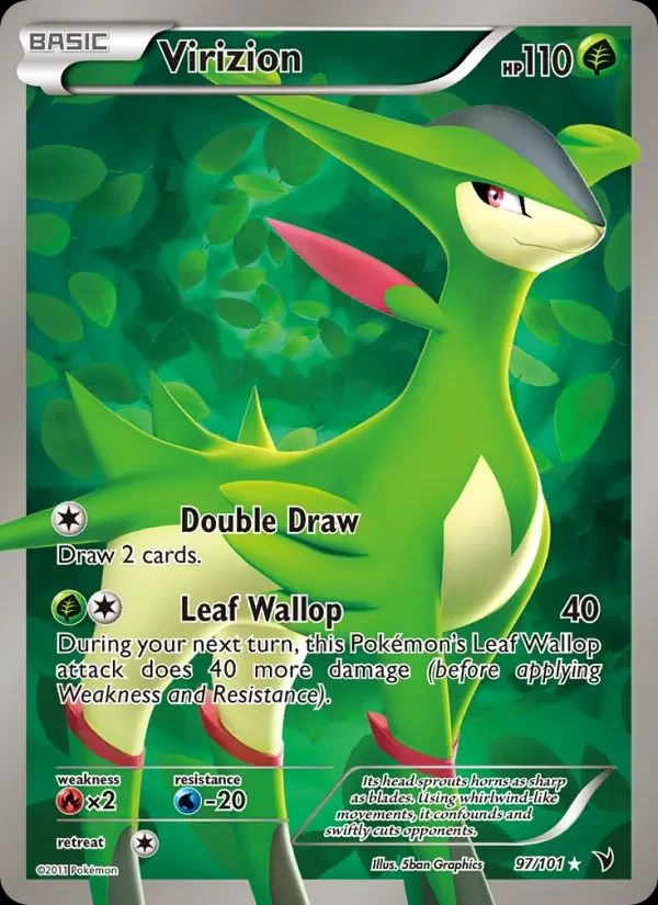 Virizion Noble Victories card
