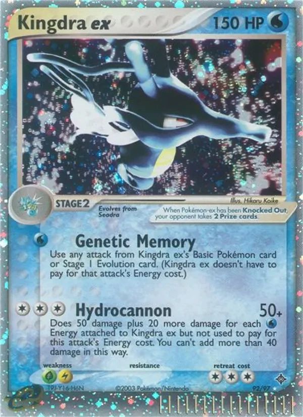 Kingdra EX EX Dragon card