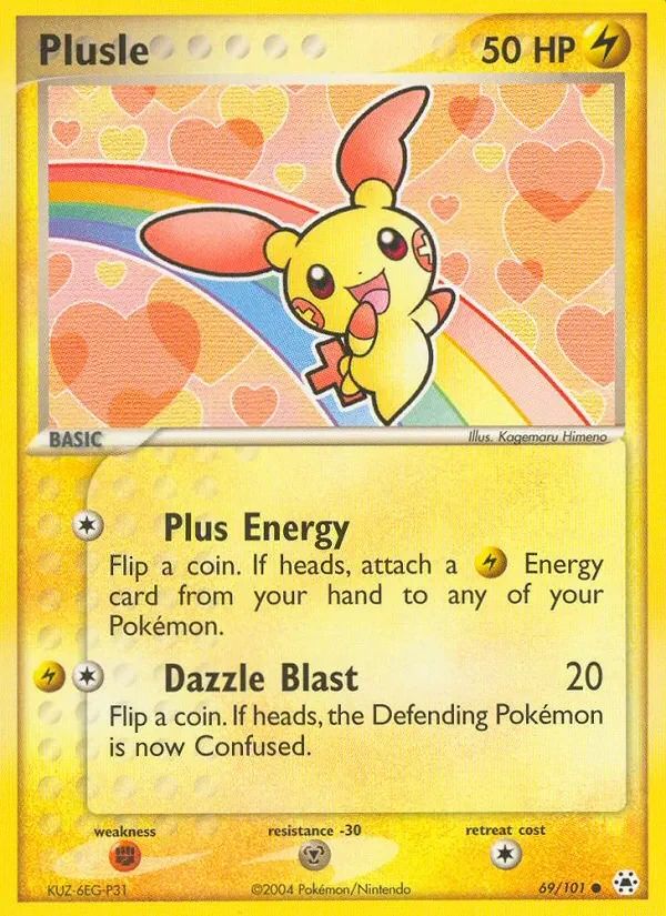 Plusle EX Hidden Legends card