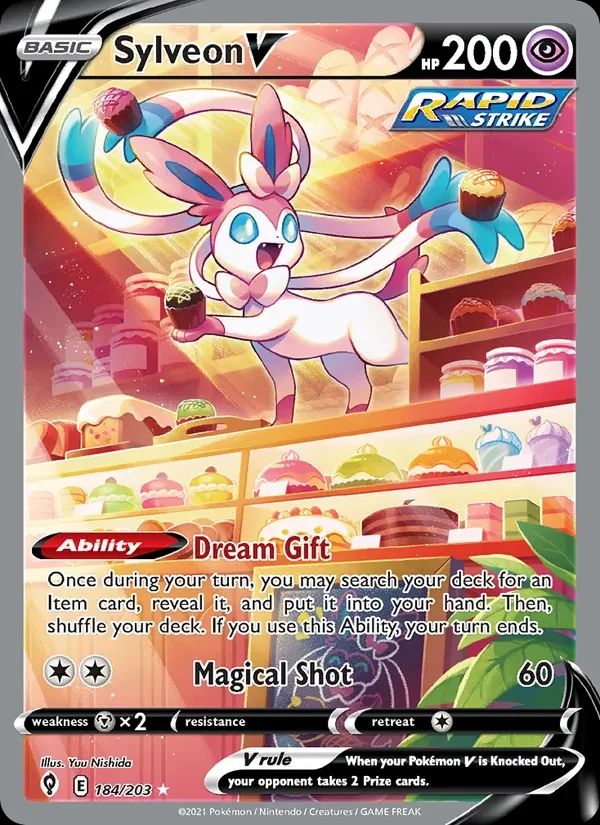 Sylveon V Evolving Skies card