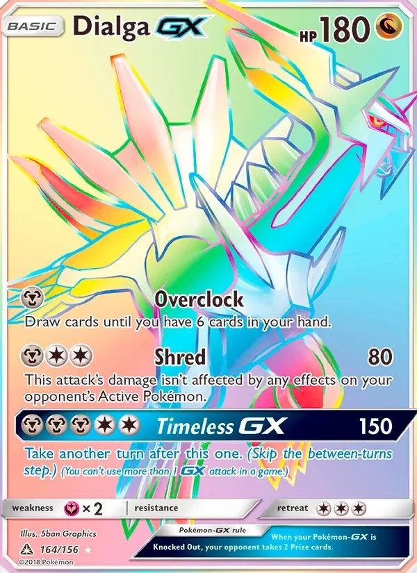 Dialga GX Ultra Prism card