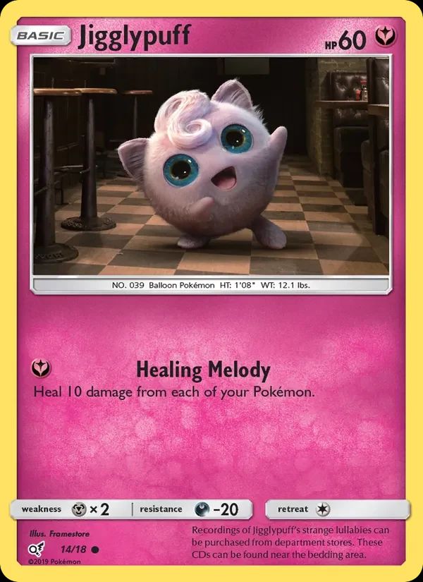 Jigglypuff Detective Pikachu card