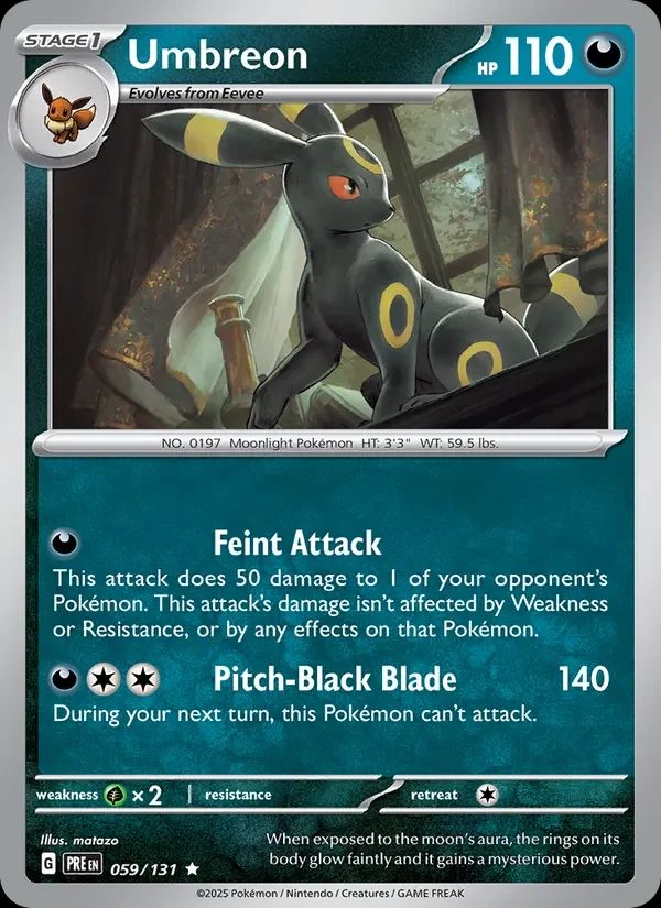 Umbreon Prismatic Evolutions card