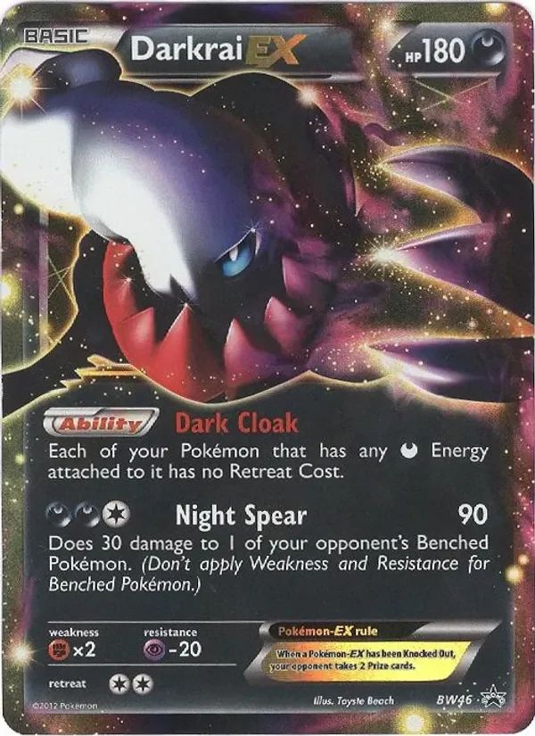 Darkrai EX BW Black Star Promos card