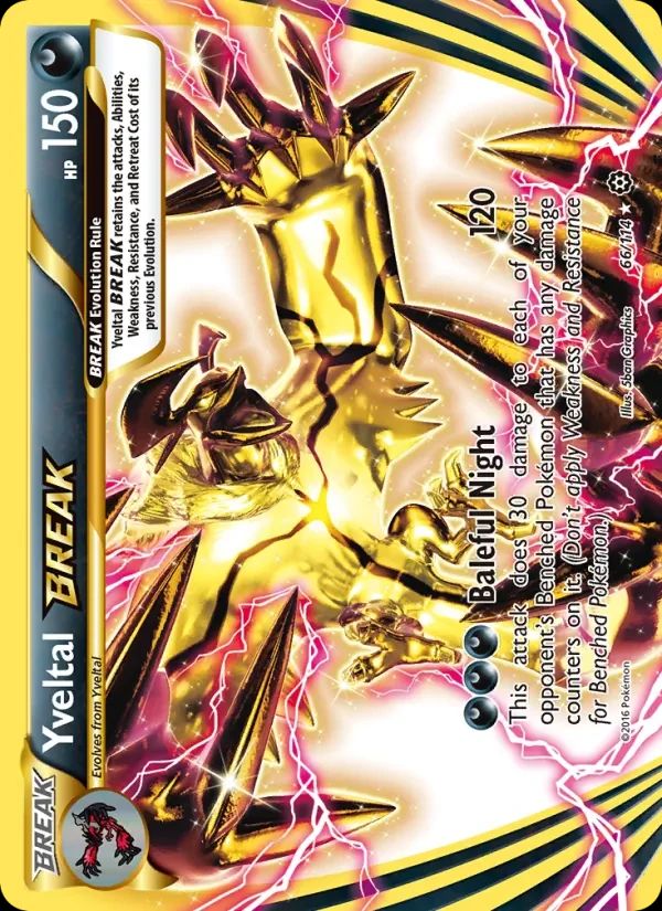 Yveltal BREAK Steam Siege card