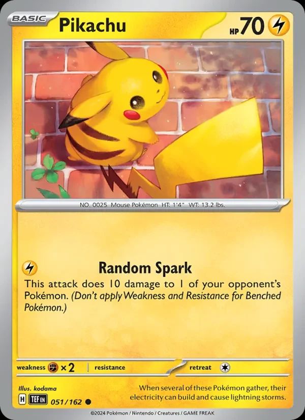 Pikachu Temporal Forces card