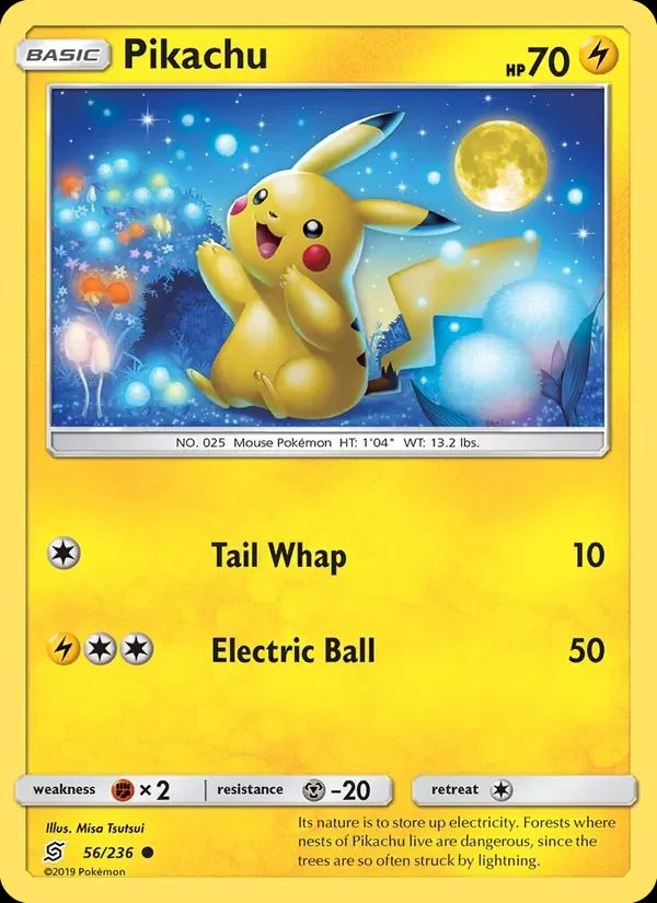 Pikachu Unified Minds card