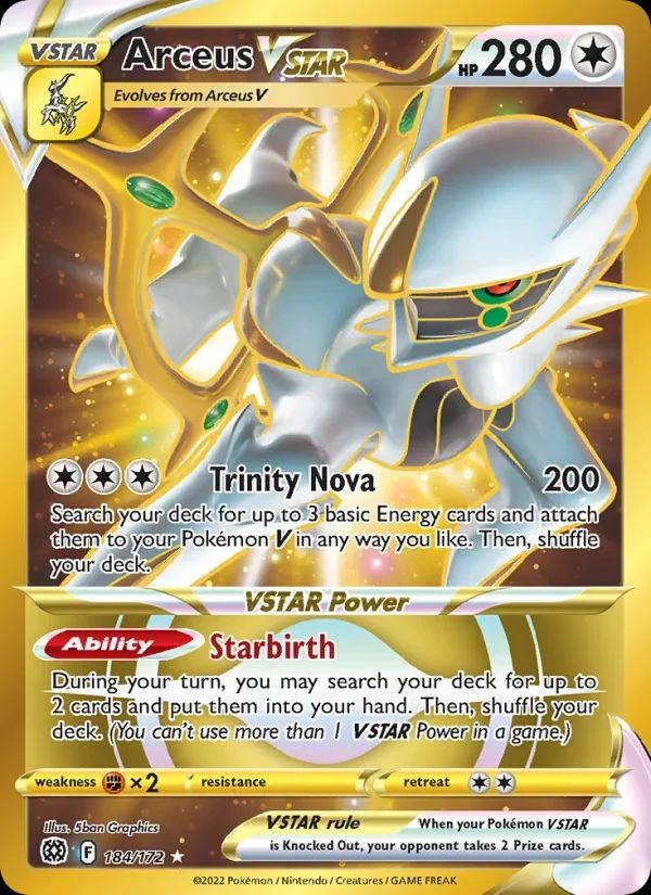 Arceus VSTAR Brilliant Stars card