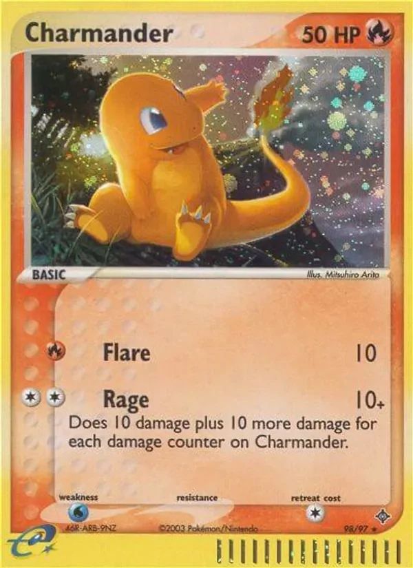 Charmander EX Dragon card
