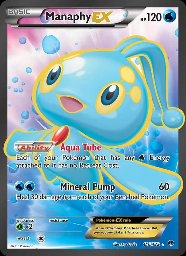Manaphy EX BREAKpoint card