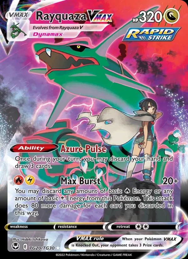 Rayquaza VMAX Silver Tempest card