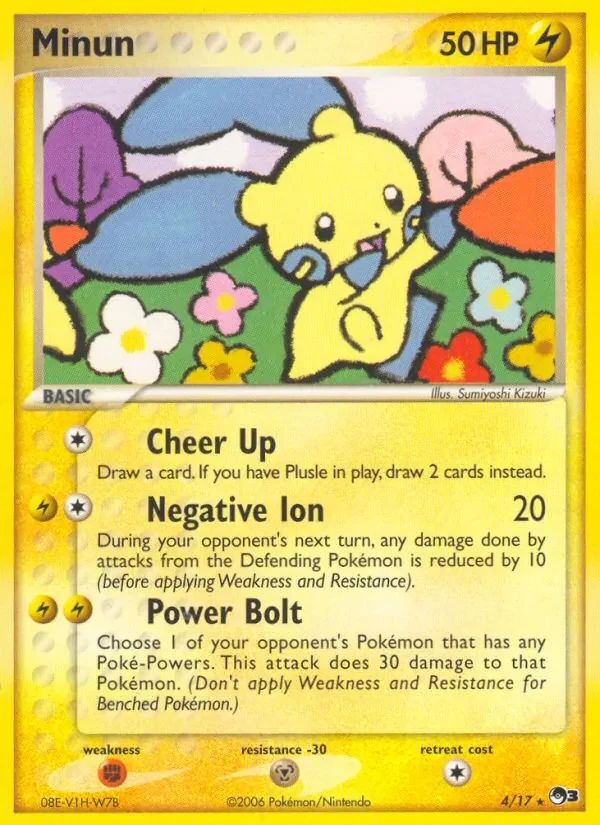 Minun POP Series 3 card