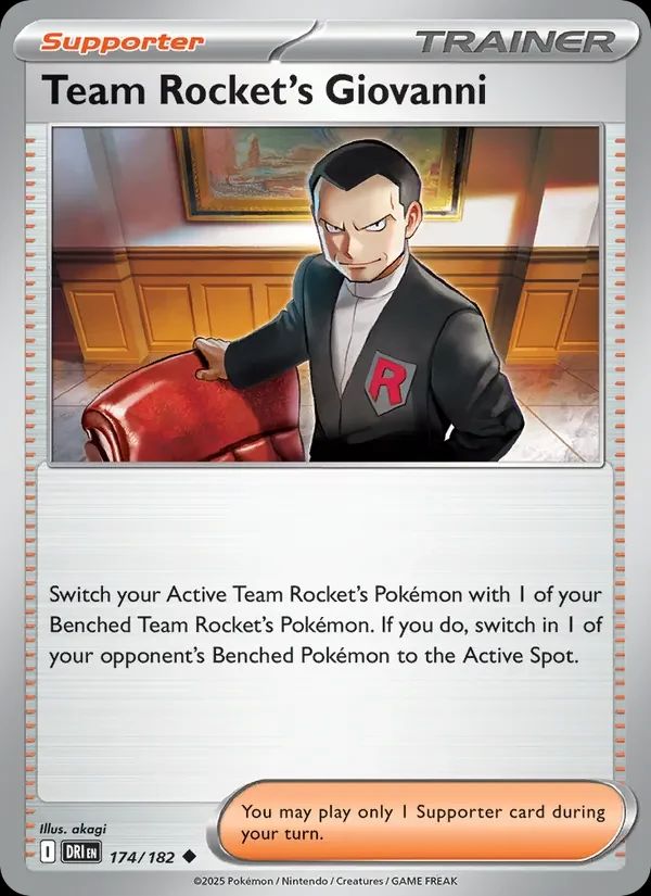 Team Rocket's Giovanni Destined Rivals card