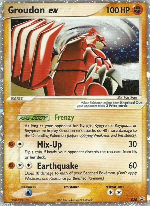 Groudon EX Nintendo Black Star Promos card