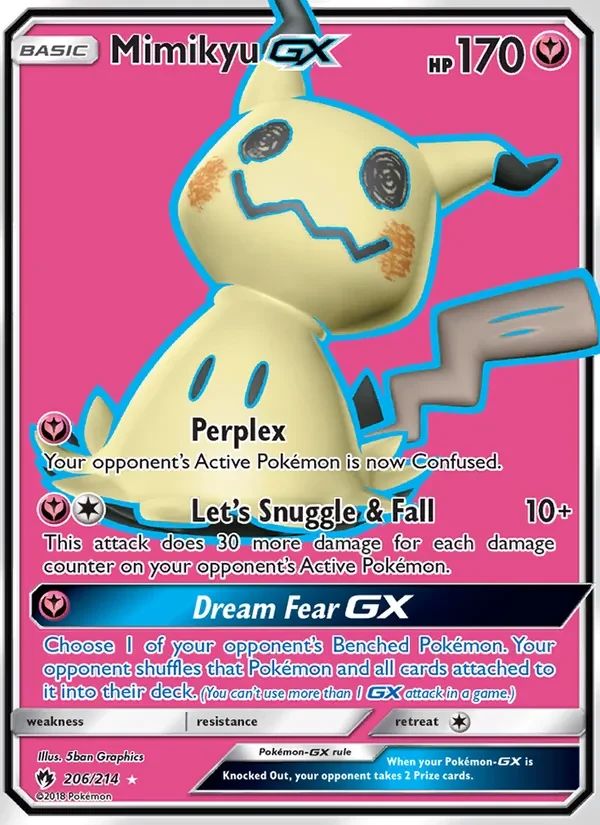 Mimikyu GX Lost Thunder card